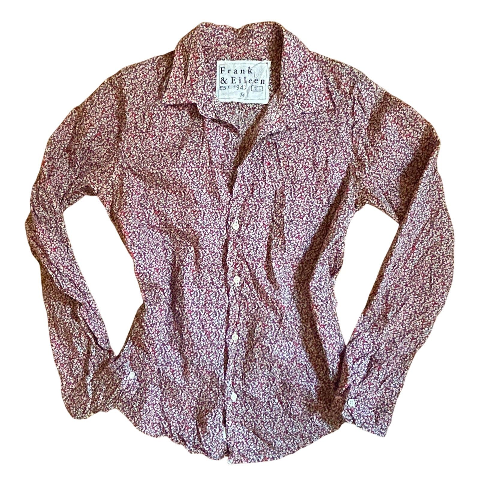 Frank & Eileen Frank & Eileen Barry Crinkled Cotton Blouse Floral Print Size M / US 6-8 / IT 42-44 - 1 Thumbnail