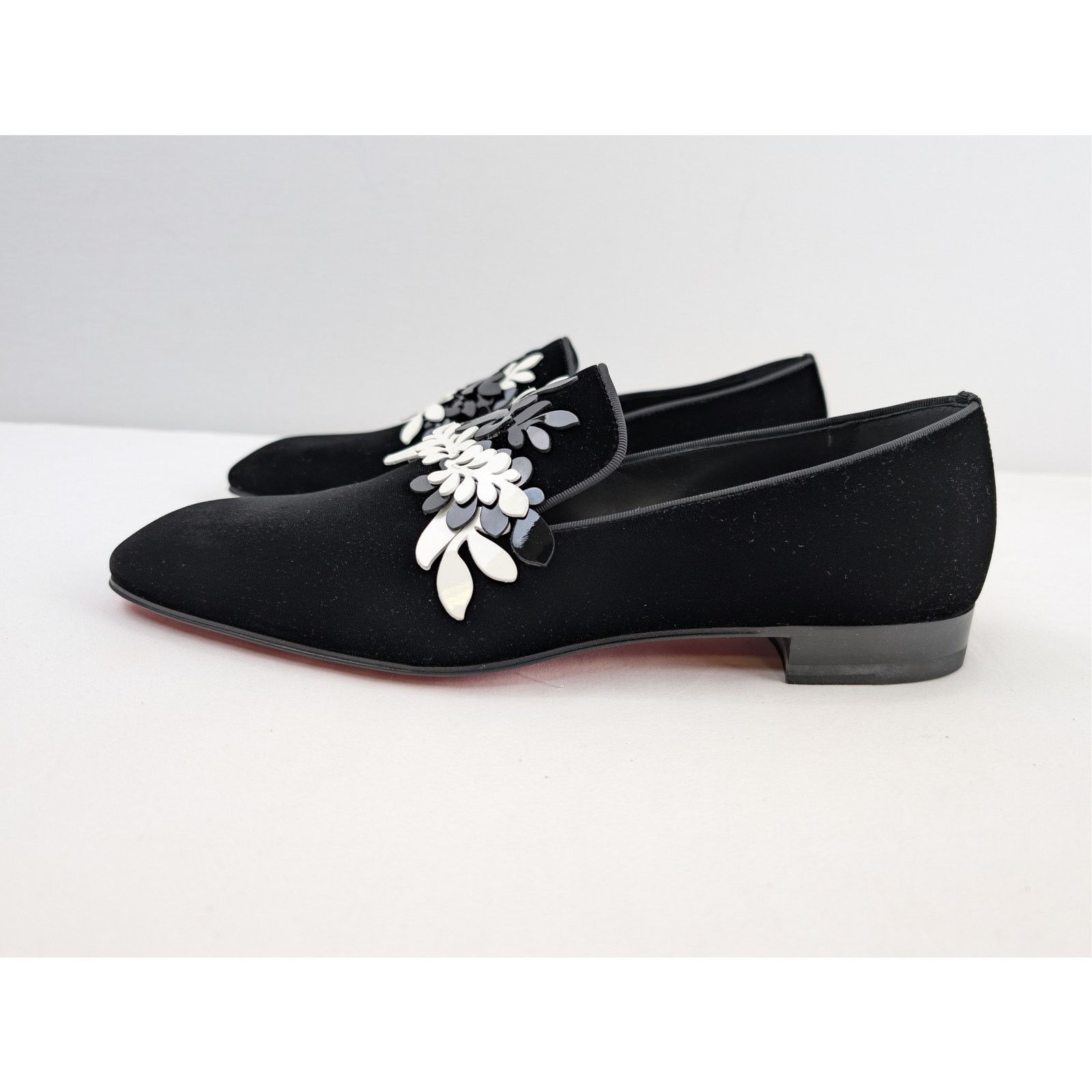 Christian Louboutin o1rshd1 Dandelion Petunia Flat Loafers Shoe Boots in Black Size US 12 / EU 45 - 10 Thumbnail
