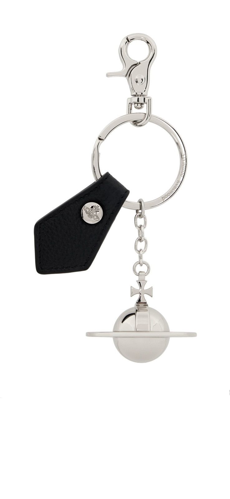 Vivienne Westwood VIVIENNE WESTWOOD Gunmetal & Black 3D Orb Keychain Size ONE SIZE - 1 Thumbnail