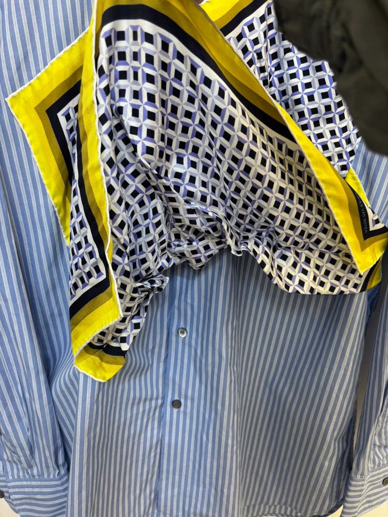 Dries Van Noten dries van notenSquare scarf embroidered shirt 2503-Nextarro Size US M / EU 48-50 / 2 - 6 Thumbnail