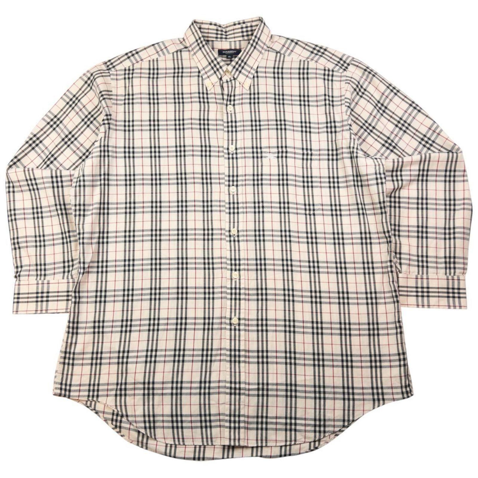 Burberry Vintage Burberry Nova Check Long Sleeve Button Up Shirt XL Size US XL / EU 56 / 4 - 1 Thumbnail