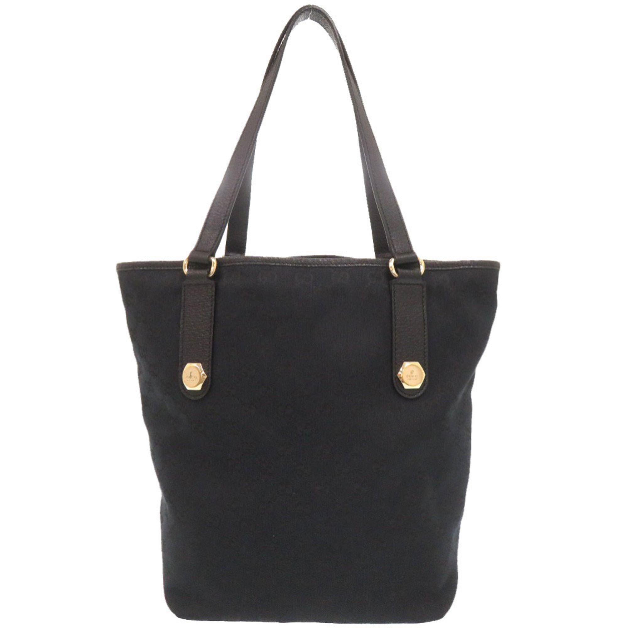 Gucci Gucci GG Canvas Leather 153009 Black Tote Bag 1967 GUCCI Size ONE SIZE - 1 Thumbnail