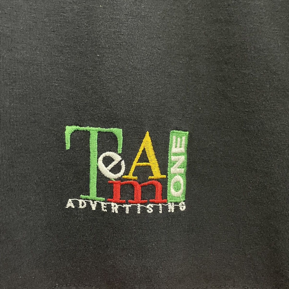 Vintage 🔥Team One Advertising Colour Block Half Zipper Sportwear Tee Size US L / EU 52-54 / 3 - 4 Thumbnail