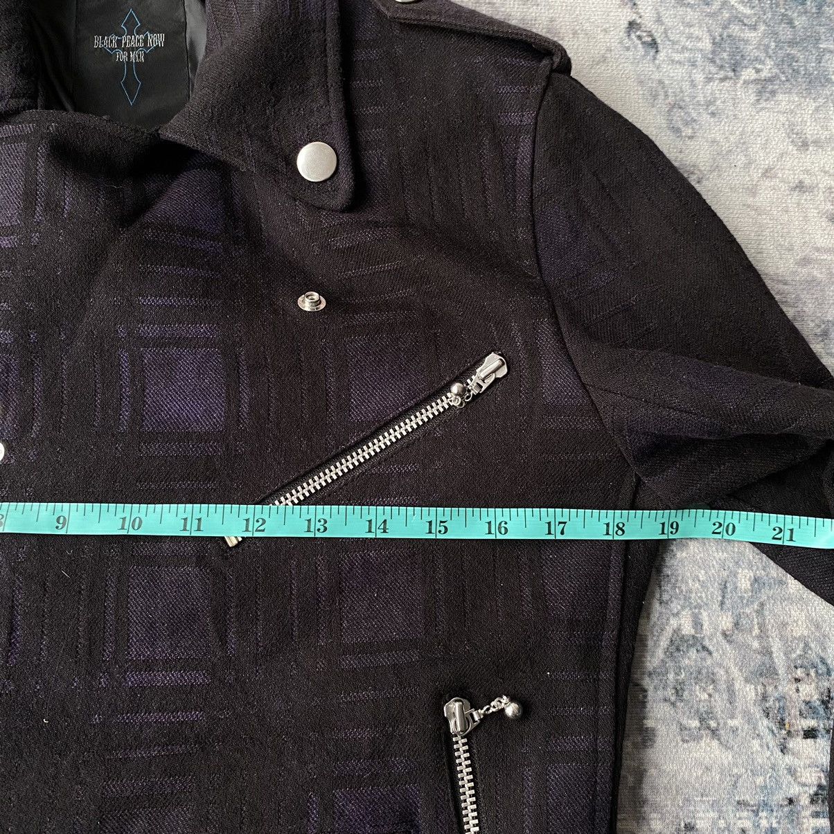 14th Addiction × If Six Was Nine × Le Grande Bleu (L.G.B.) Black Peace Now Punk Rider Jacket Size US M / EU 48-50 / 2 - 15 Thumbnail