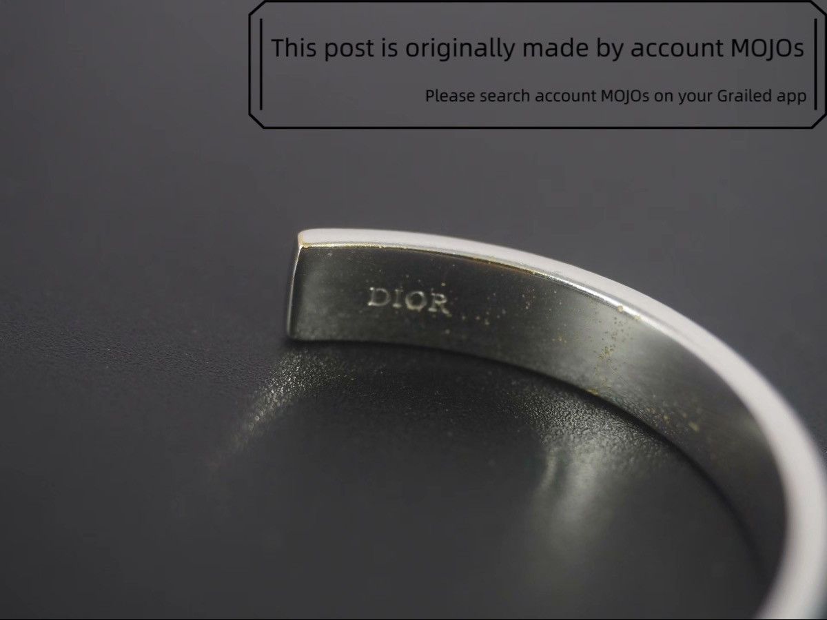Dior Dior Metal Enamel Code Bangle Bracelet mojos102759 Size ONE SIZE - 5 Thumbnail