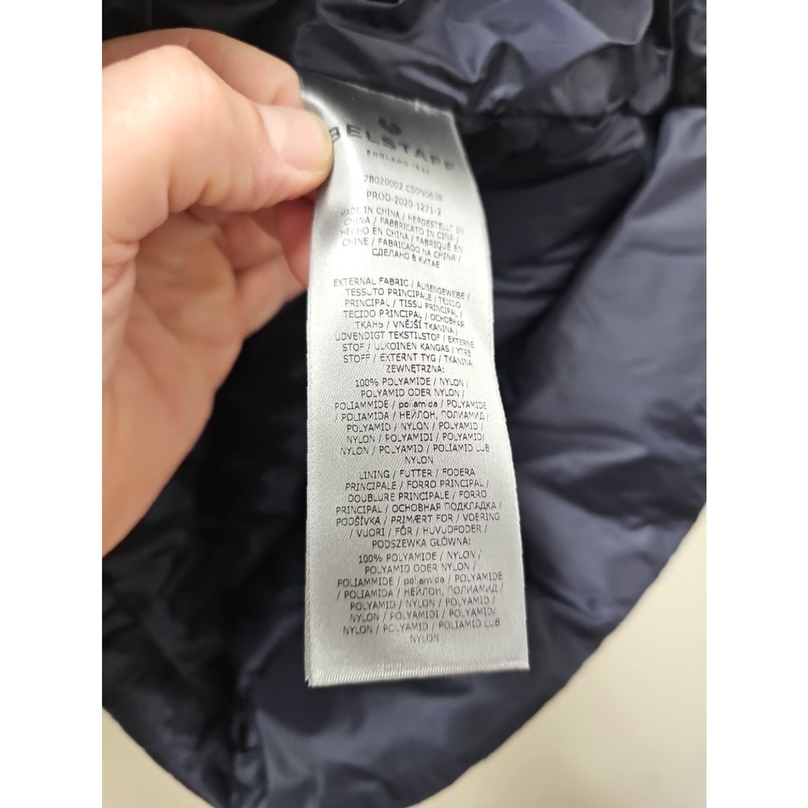 Belstaff VINTAGE Belstaff Jacket Blue PUFFER RANFORD DOWN Belstaff Women 8 Jacket Mid-Length Long Sleeve City Classic 90s Designer London City blue down jacket Size M / US 6-8 / IT 42-44 - 6 Thumbnail