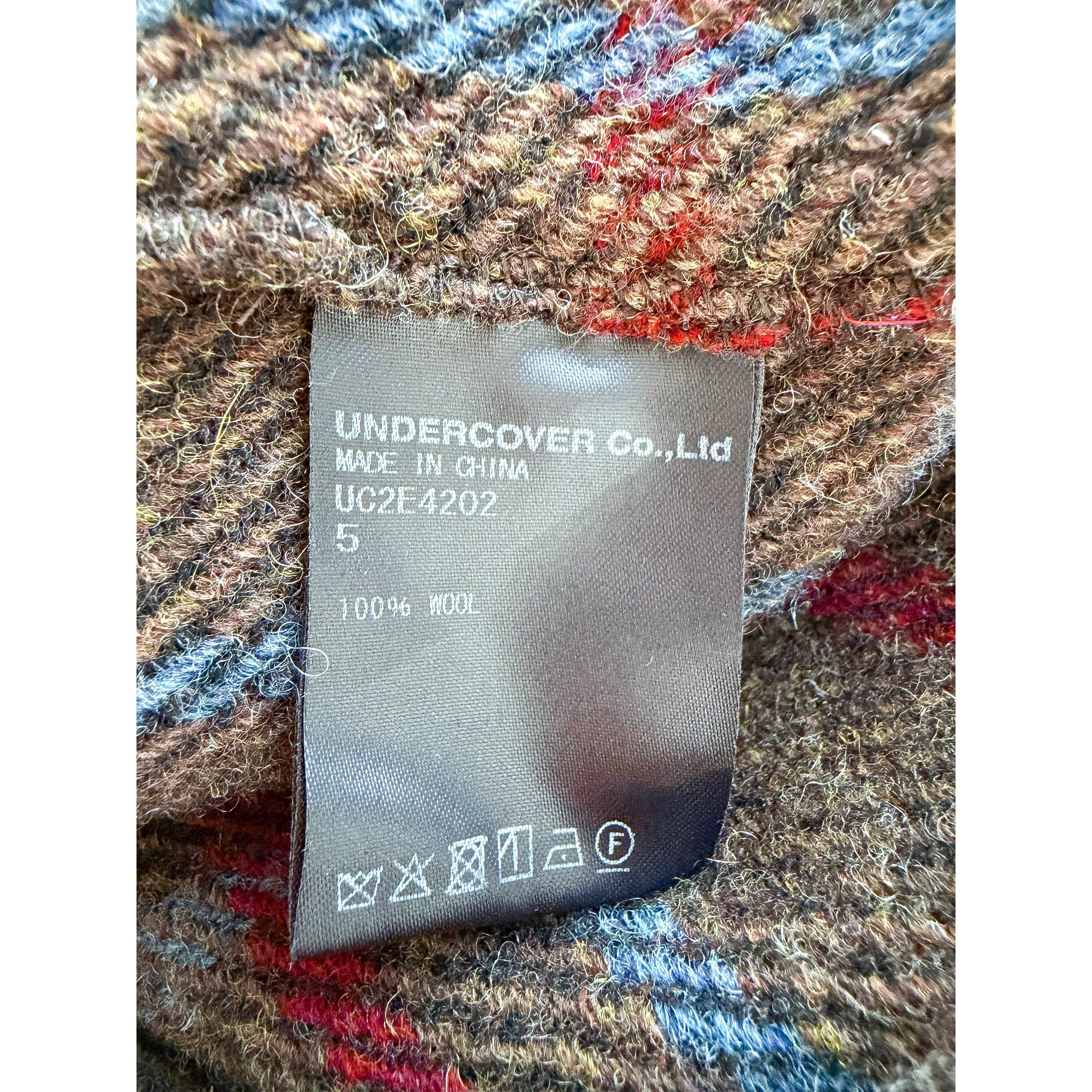 Undercover UNDERCOVER Brown Wool Check Jacket Size US XXL / EU 58 / 5 - 15 Thumbnail