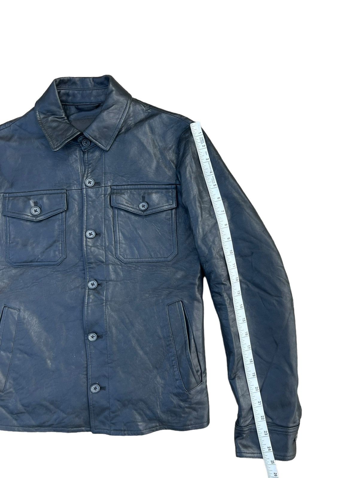 Banana Republic × Vintage Vintage Banana Republic Lamb Leather Jacket Shirt Size US XS / EU 42 / 0 - 4 Thumbnail