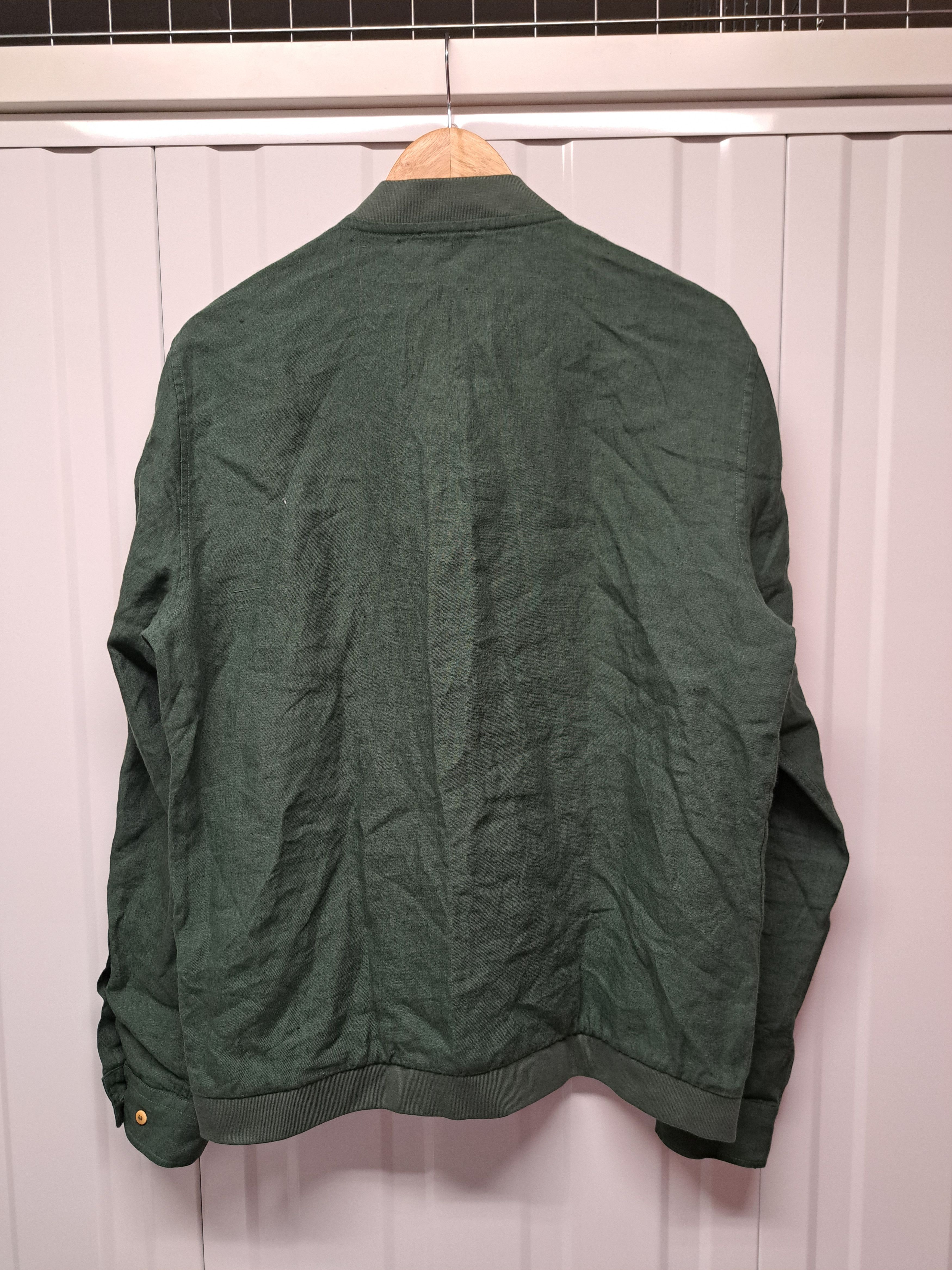 Other Octobre Editions 100% Linen Button Bomber Jacket Old Money Size US M / EU 48-50 / 2 - 4 Thumbnail