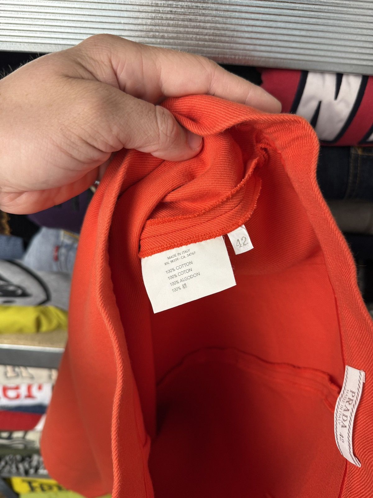 Prada Prada Luxury Orange skirt Size 42 Size 28" / US 6 / IT 42 - 12 Thumbnail