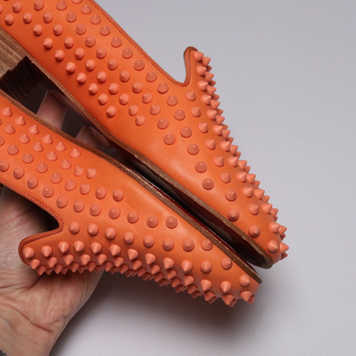 Christian Louboutin Christian Louboutin Spike Patent Loafers Shoes Size US 8 / EU 41 - 11 Thumbnail