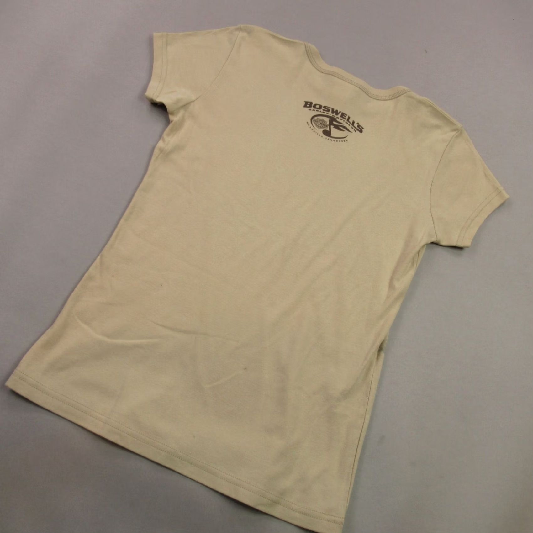 Harley Davidson Harley-Davidson Shirt Womens Large Short Sleeve Crew Neck Nashville Tennessee Yellow Cotton Blend Logo Solid casual shirt Womens Regular Sizing Size L / US 10 / IT 46 - 7 Thumbnail