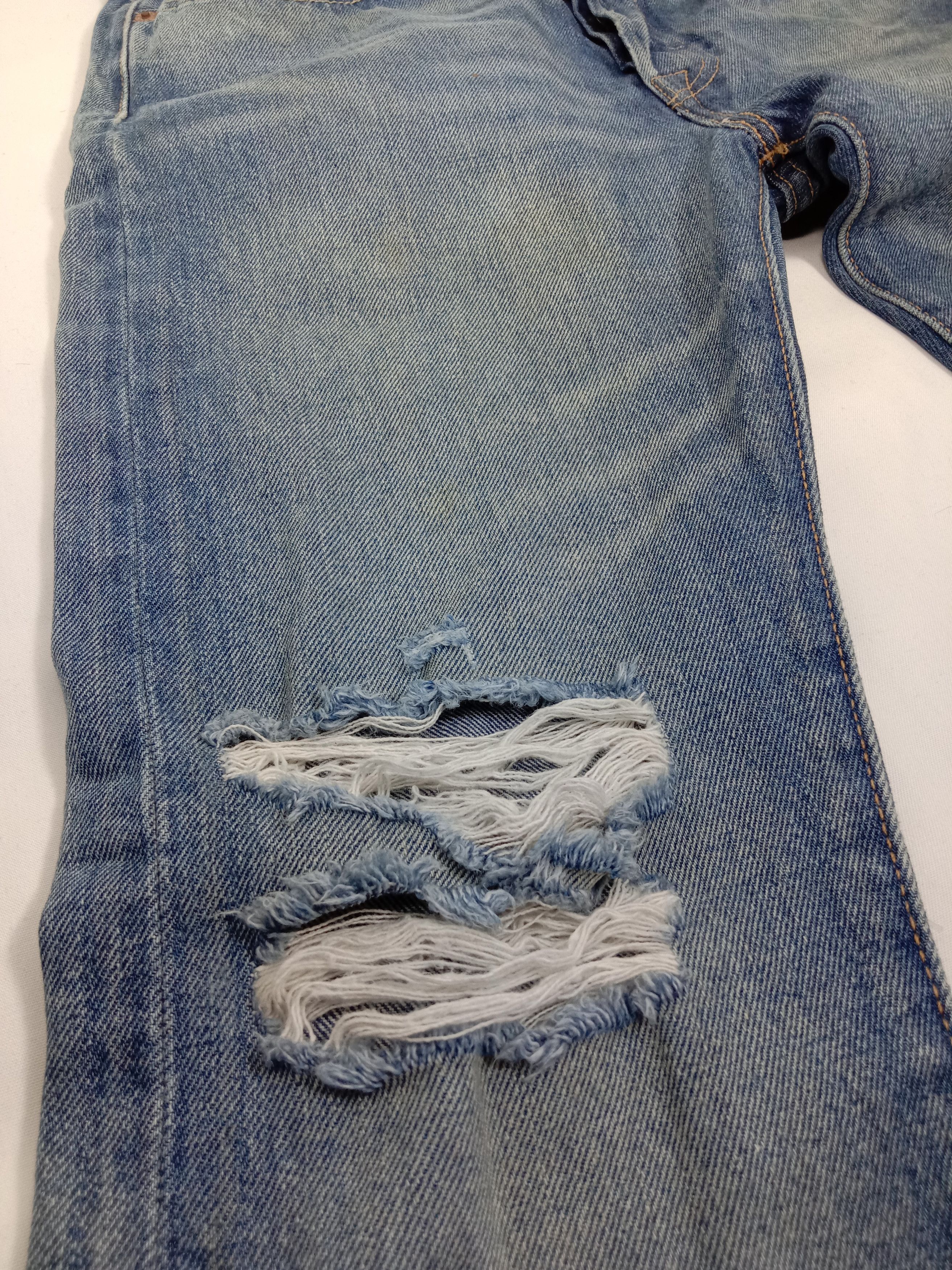 Levi's Vintage Levi's 501s Jeans Faded Blue Distressed Denim Size US 30 / EU 46 - 9 Thumbnail