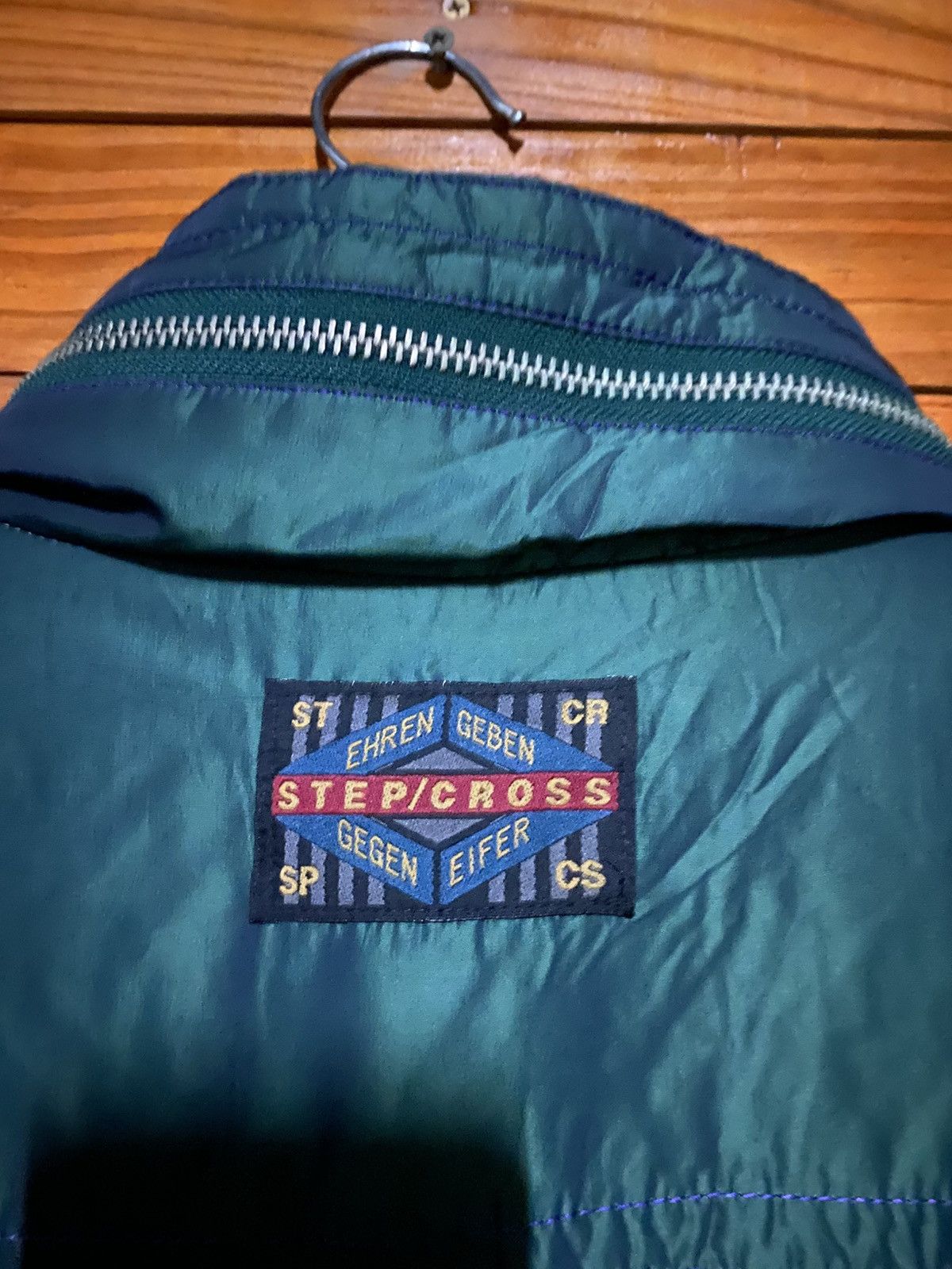 Vintage Vintage STEP/CROSS Quilted Puffer Jacket Green Japanese Size US M / EU 48-50 / 2 - 21 Thumbnail