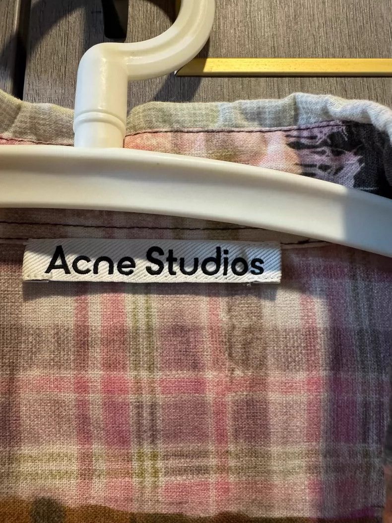 Acne Studios acne studios Pink checkered shirt 2504-Nextarrow Size US S / EU 44-46 / 1 - 4 Thumbnail