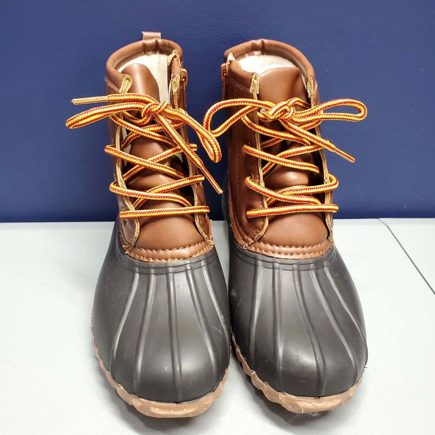 Esprit Esprit Wilma Boot Womens Size 6 Black Brown Synthetic Duck Boots Lace Up Size US 6 / IT 36 - 2 Thumbnail