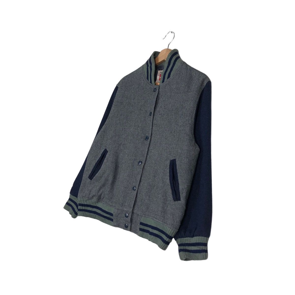 Japanese Brand × Vintage 📌VINTAGE WOOL VARSITY BOMBER JACKET VILLAGE GATE JAPAN Size US S / EU 44-46 / 1 - 3 Thumbnail