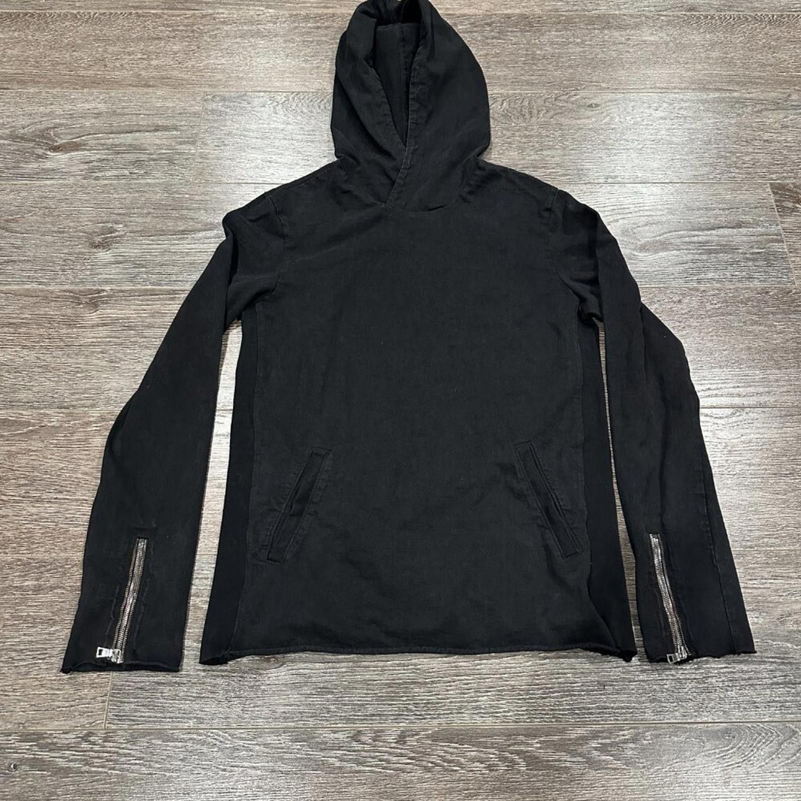 Rta RTA Men’s Hoodie – Size M – Black with Zipper Sleeve Detail Size US M / EU 48-50 / 2 - 2 Thumbnail