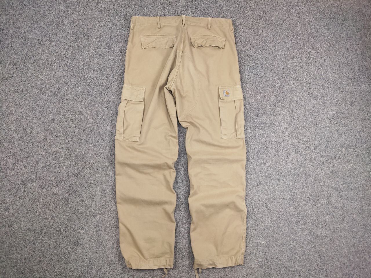 Carhartt × Vintage Vintage 90's Carhartt Beige Faded Canvas Regular Cargo Pants Size US 38 / EU 54 - 6 Thumbnail