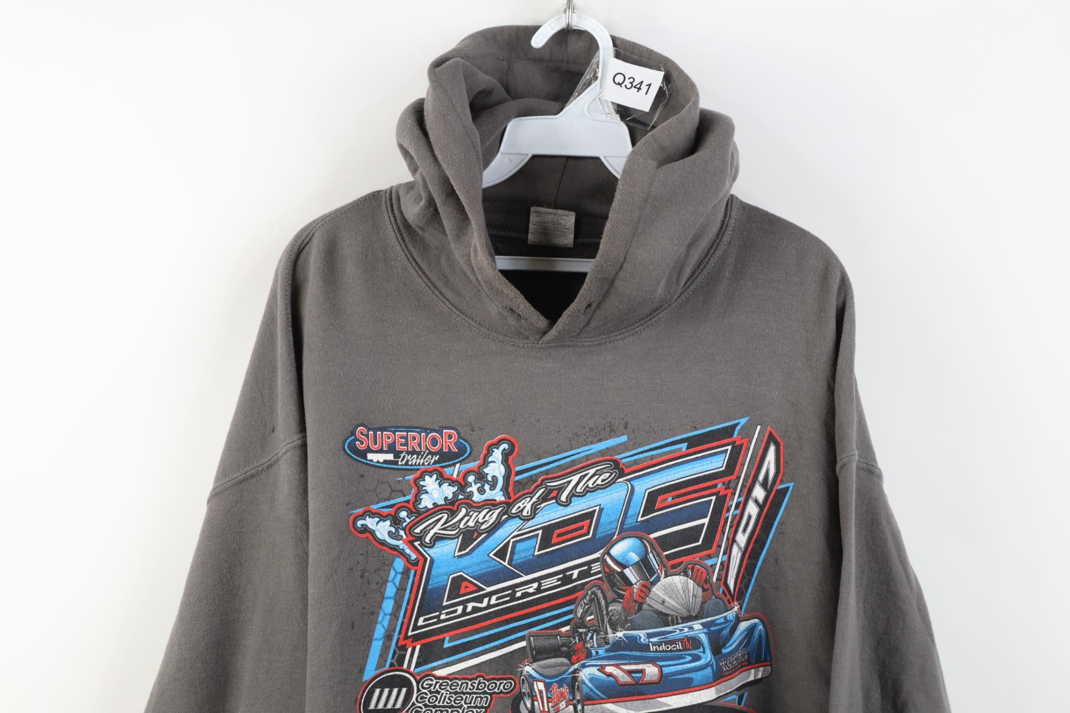 Vintage Y2K Greensboro Coliseum Complex King of the Concrete Hoodie Size US XL / EU 56 / 4 - 2 Thumbnail