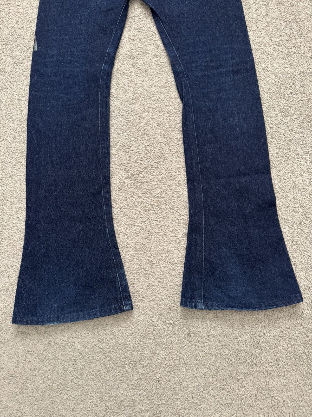 Lad Musician AW07 Lad Musician Indigo Tape Bootcut Flared Denim Jeans Size US 28 / EU 44 - 10 Thumbnail