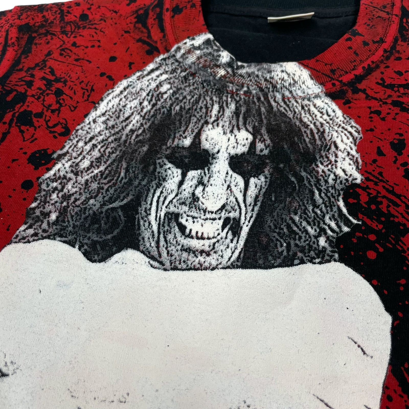 Band Tees × Fruit Of The Loom × Vintage Fruit Of Loom Men Red Cotton Alice Cooper Pullover T-Shirt S Size US S / EU 44-46 / 1 - 4 Thumbnail