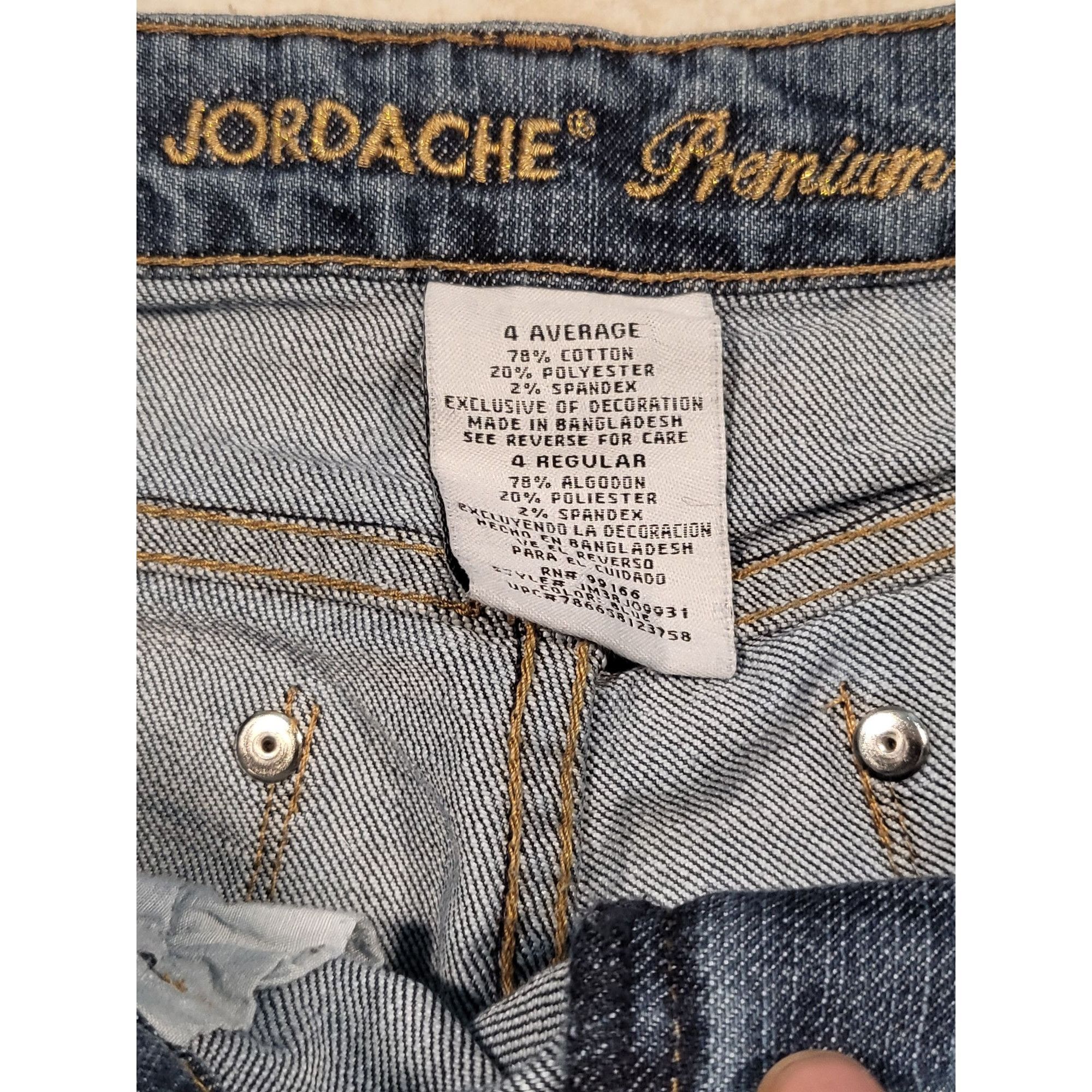Jordache Vintage Jordache Premium Jeans Women Sz 4 Average Blue Denim Size 27" / US 4 / IT 40 - 6 Thumbnail
