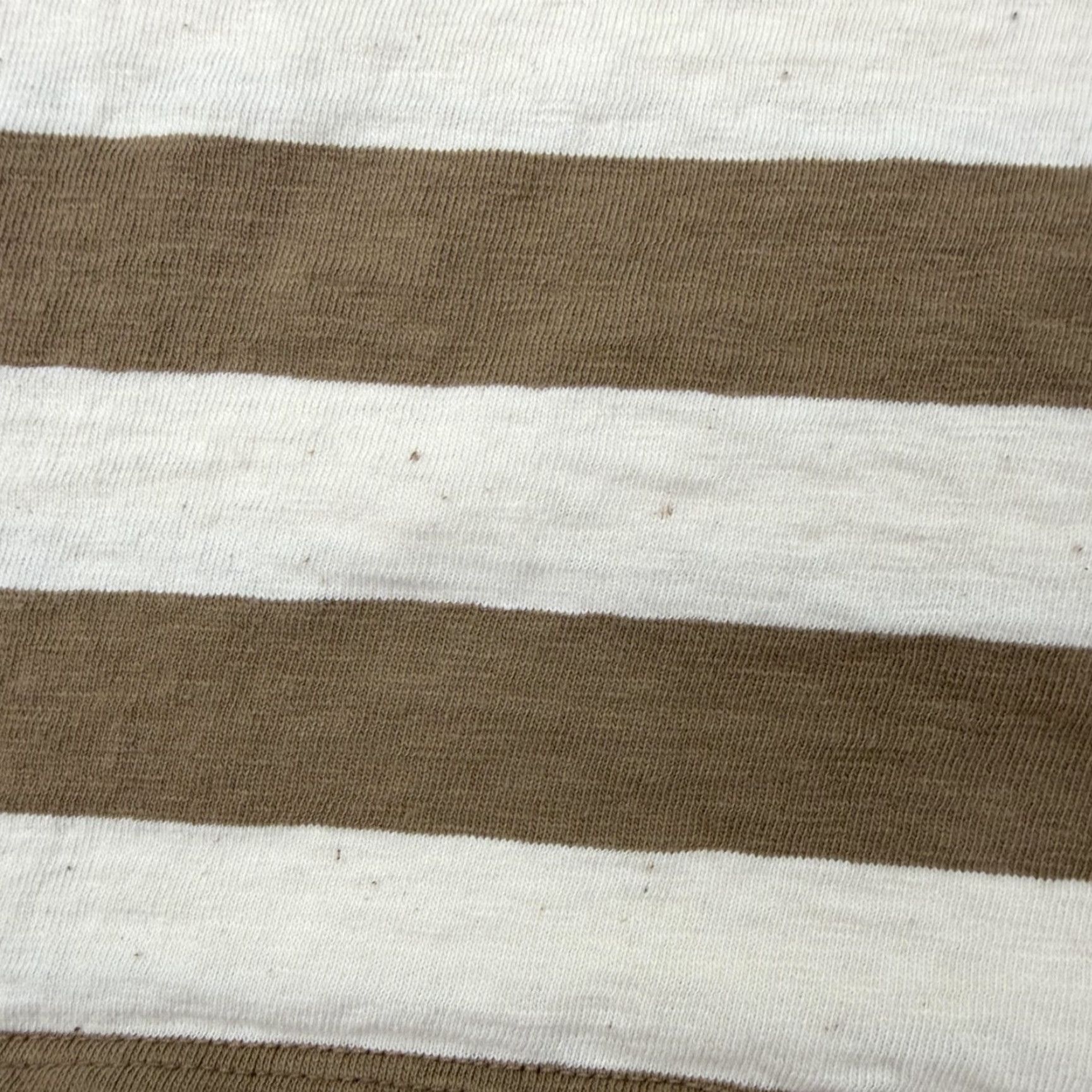 Vintage BLDWN Shirt Mens Large Brown White Khaki Stripe 100% Cotton Casual Crewneck Size US L / EU 52-54 / 3 - 3 Thumbnail