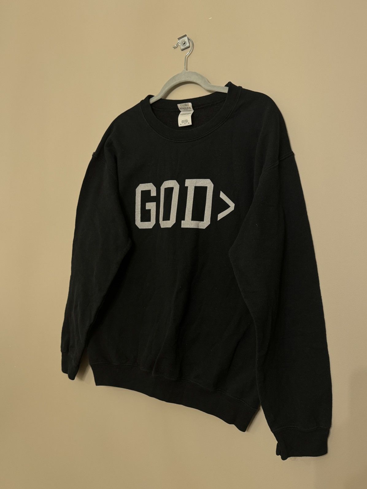 Gildan GOD Gildan vintage sweatshirt avant garde y2k hype kanye Size US M / EU 48-50 / 2 - 2 Thumbnail