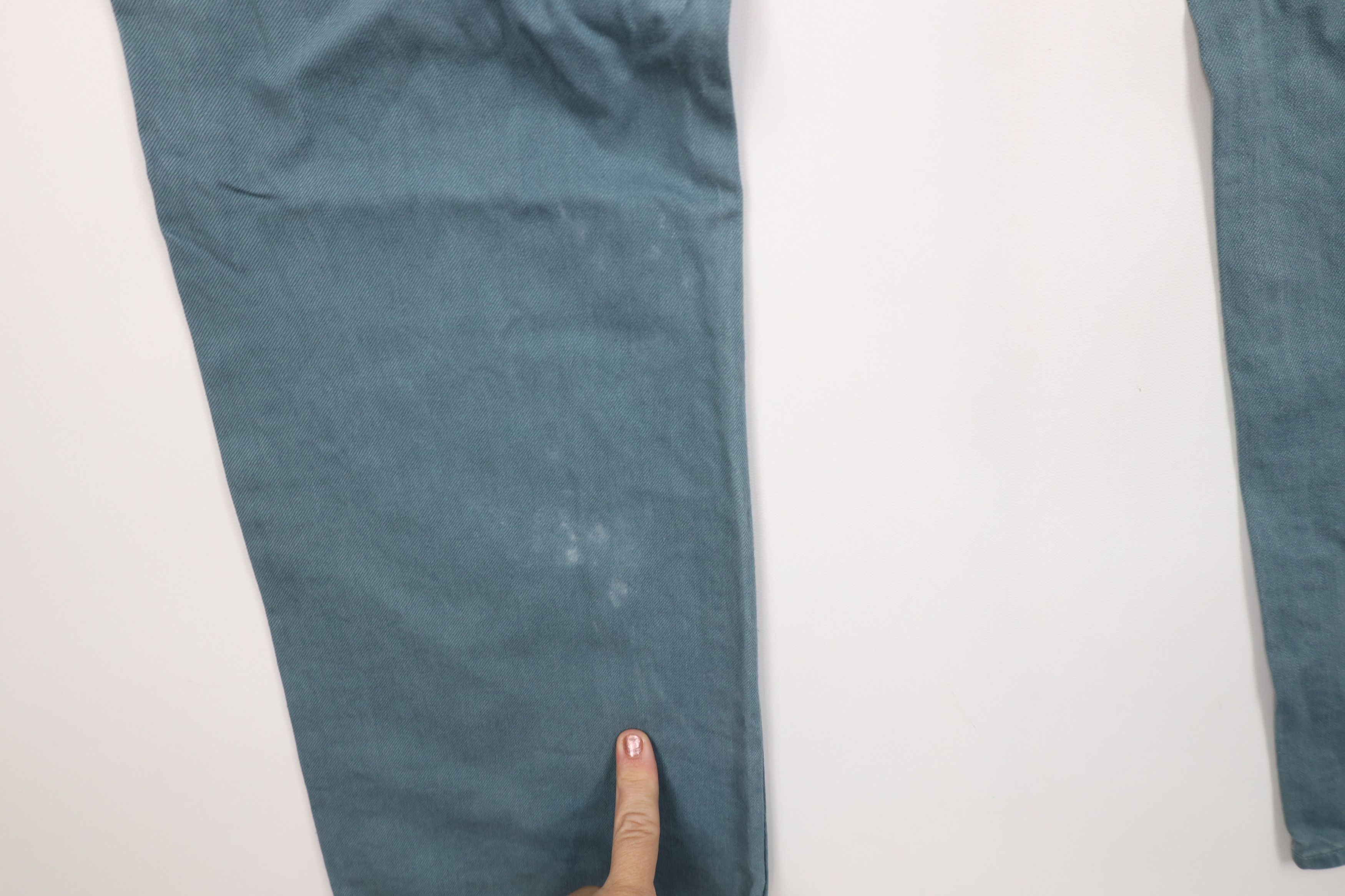 J.Crew Vintage Y2K J Crew Stonewash Slim Straight Jeans Teal Size US 34 / EU 50 - 13 Thumbnail