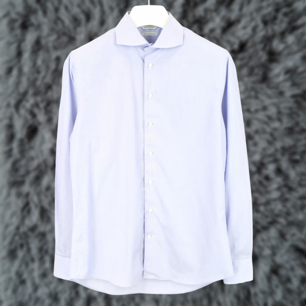 Suitsupply SUITSUPPLY Extra Slim Fit Formal Shirt Men's 41 / 16 Cutaway Collar Blue Size 42R - 1 Thumbnail