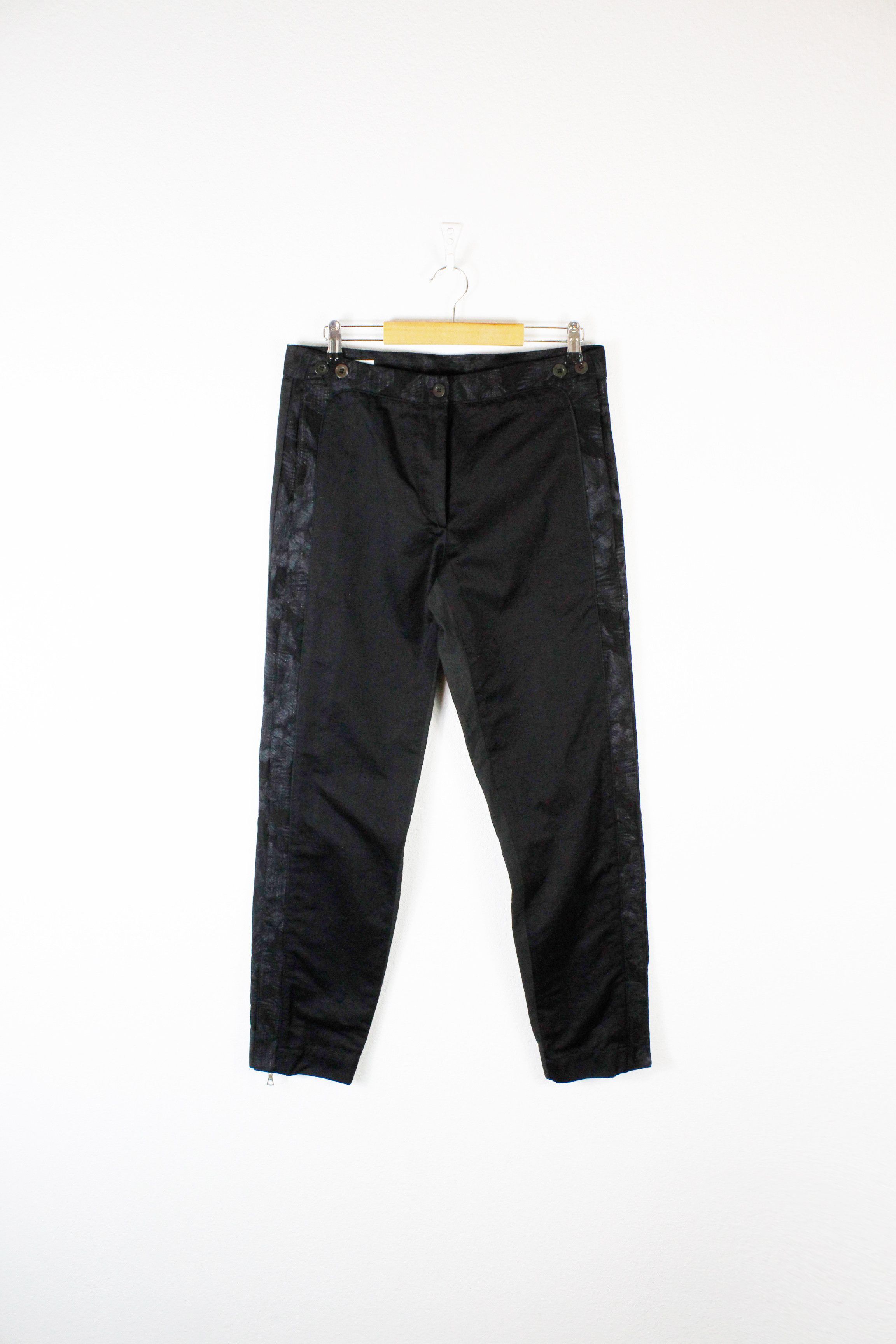 Dries Van Noten Womens Dries Van Noten Floral Tape Track Pants Trousers Size 27" / US 4 / IT 40 - 1 Thumbnail