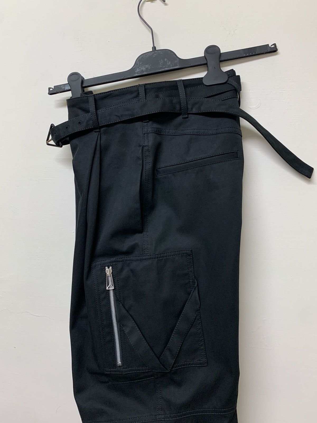 Bottega Veneta BOTTEGA VENETA Belted wool-blend wide-leg cargo pants Size 25" / US 0 / IT 36 - 7 Thumbnail