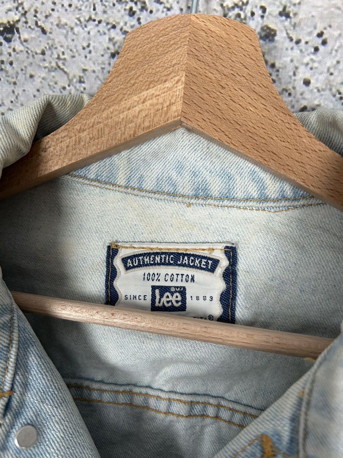 Lee × Vintage Lee Jeans 90s Boxy Trucker Denim Jacket Vintage Rock Punk Size US L / EU 52-54 / 3 - 7 Thumbnail