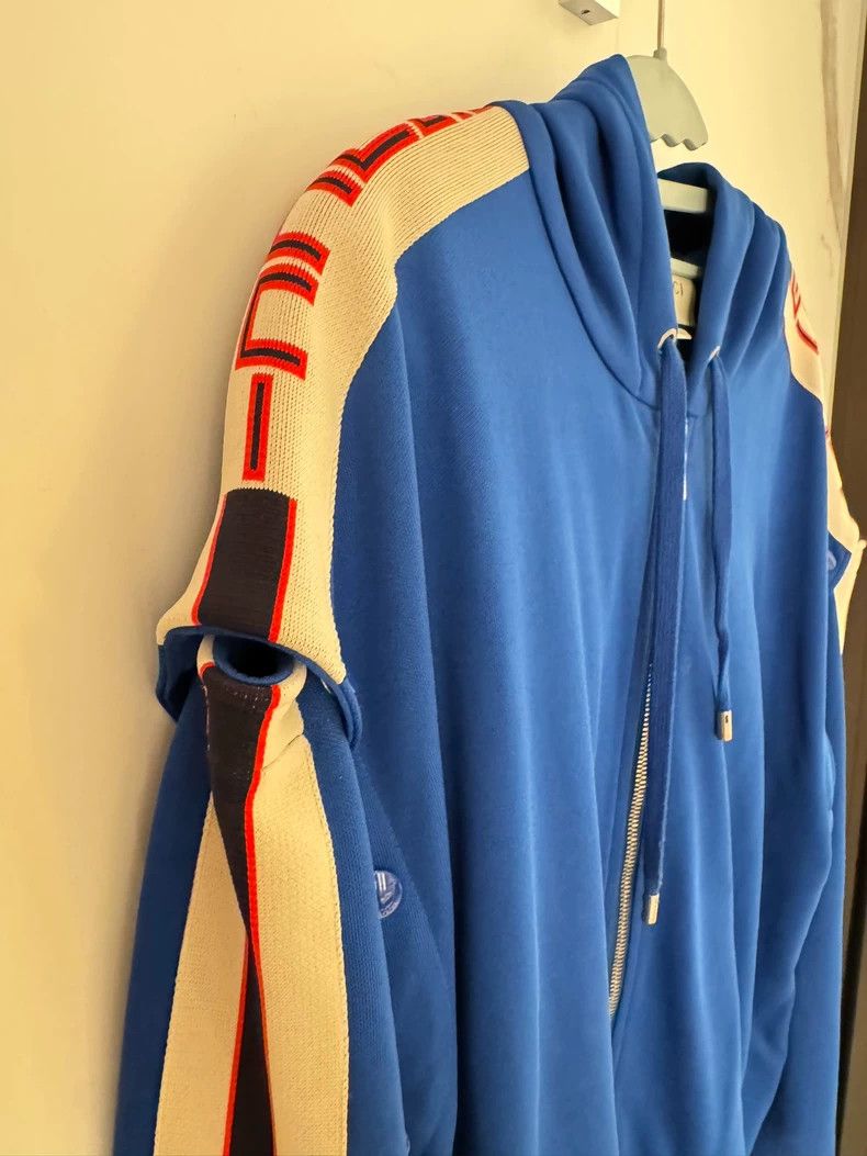 Gucci Gucci Blue detachable button side logo zipper sweatshirt ja Size US S / EU 44-46 / 1 - 5 Thumbnail