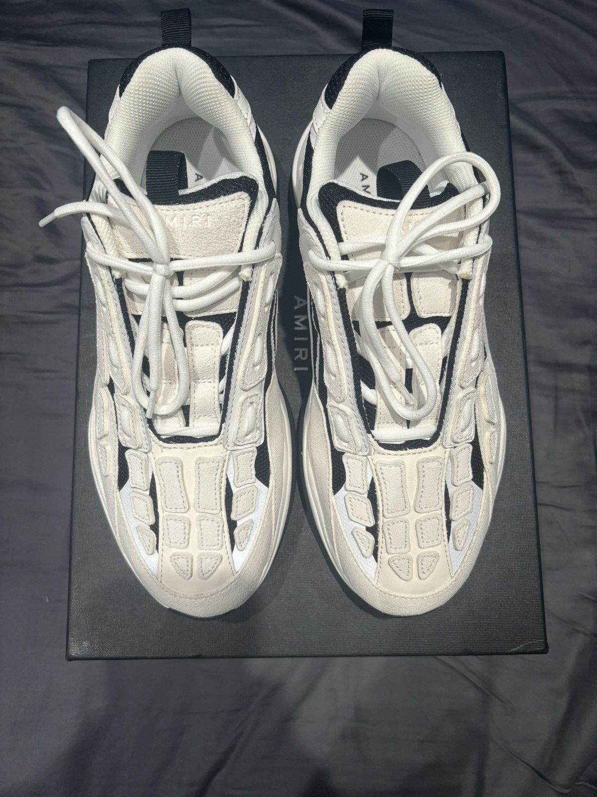 Amiri Amiri Bone Runner White Black Size US 11 / EU 44 - 5 Thumbnail