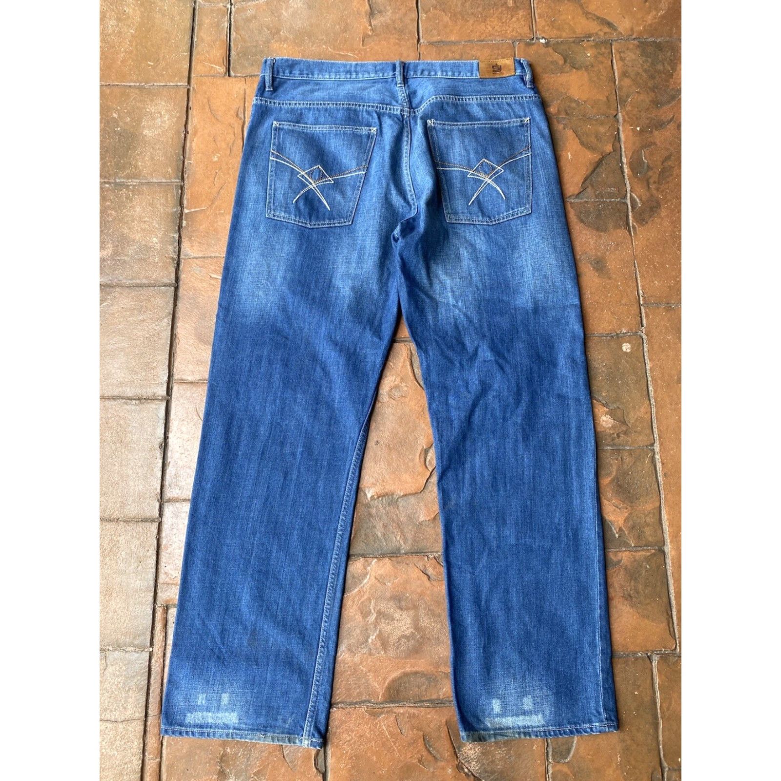 Sean John VINTAGE Sean John Baggy Jeans Men’s 38 Hip Hop Wide-Leg Denim 5-Pocket Logo Embroidered Black 90s Grunge Style Mens Size US 38 / EU 54 - 2 Thumbnail