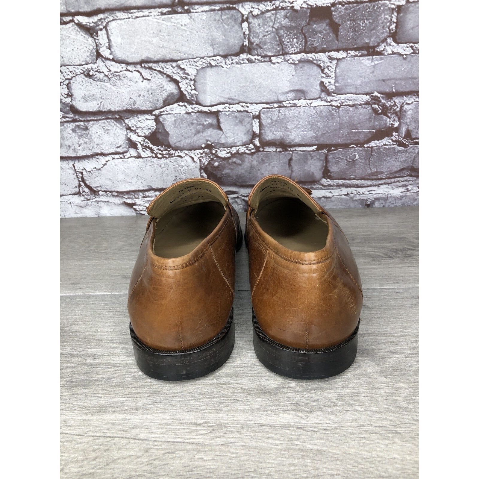 Johnston & Murphy Johnston & Murphy Brown Leather Tassel Loafers Dress Shoes M Size US 11 / EU 44 - 4 Thumbnail