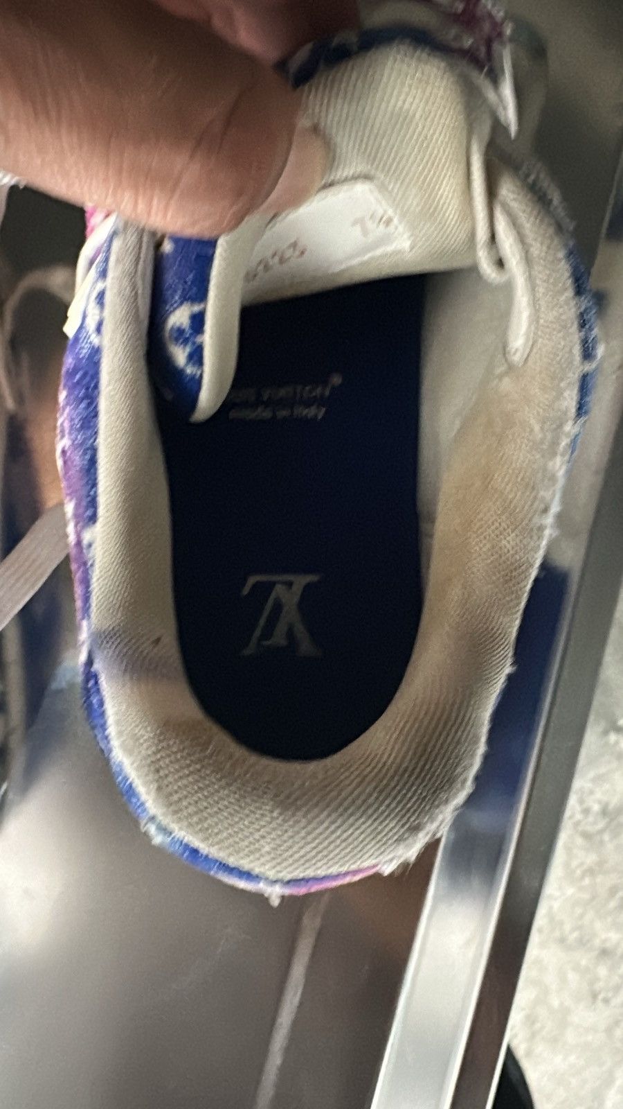 Louis Vuitton Louis Vuitton Trainer Sneakers Blue-Pink Monogram Size 9.5 Size US 9.5 / EU 42-43 - 5 Thumbnail