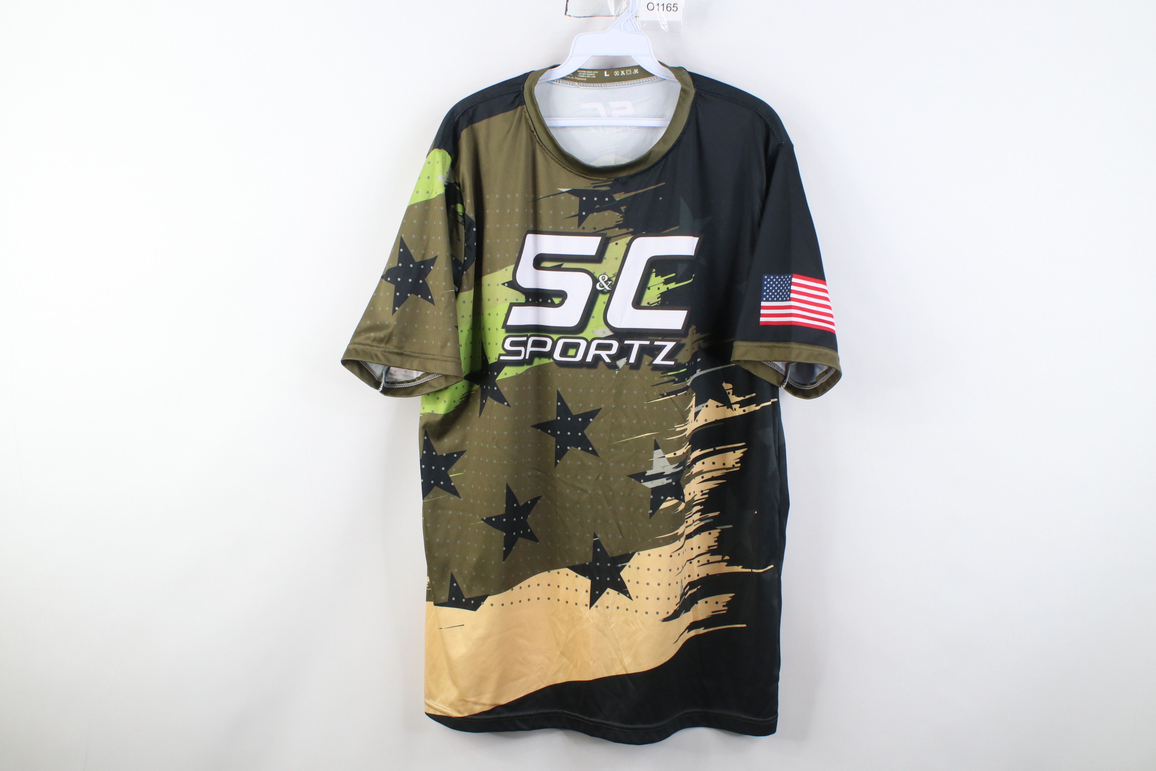Vintage Y2K Military USMC Marines All Over Print Stars T-Shirt Size US L / EU 52-54 / 3 - 1 Thumbnail