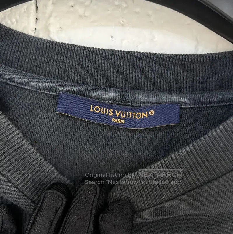 Louis Vuitton Louis Vuitton Dark Gray Cotton Men's T-Shirt . Size US L / EU 52-54 / 3 - 4 Thumbnail