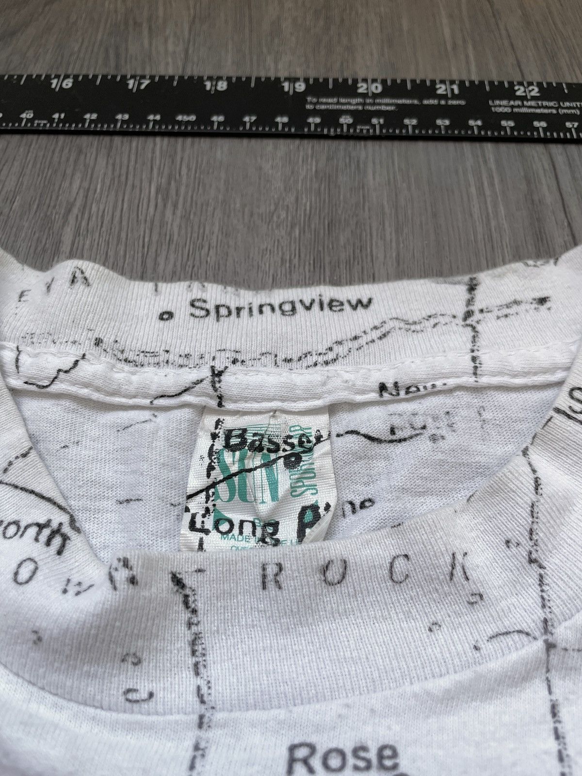 Vintage Vintage AOP Nebraska “Map” Graphic T-Shirt (Sz. L) Size US L / EU 52-54 / 3 - 3 Thumbnail