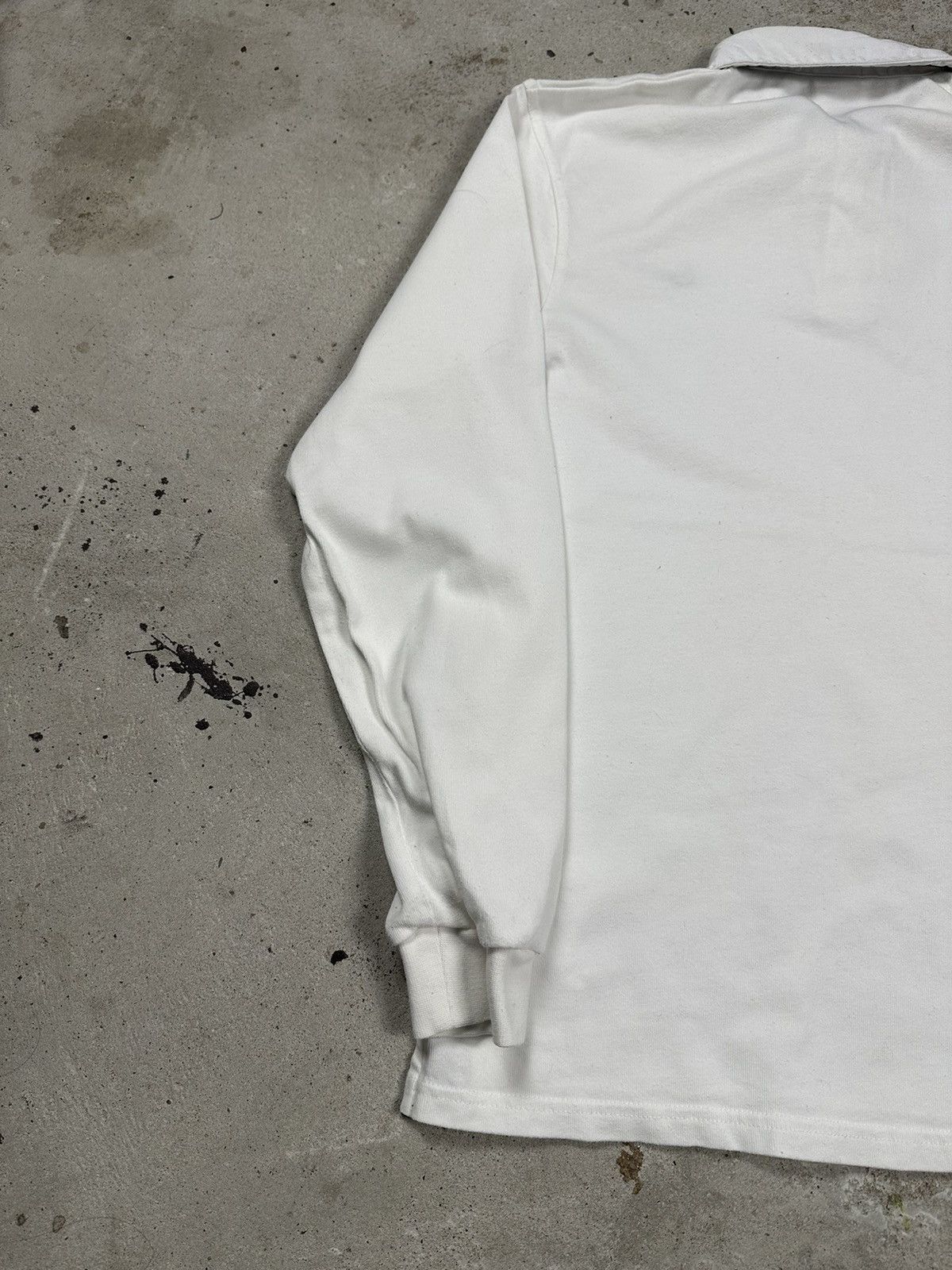 Nike Vintage Y2K Nike Polo Rugby Long Sleeve Tee White Swoosh Size US M / EU 48-50 / 2 - 8 Thumbnail