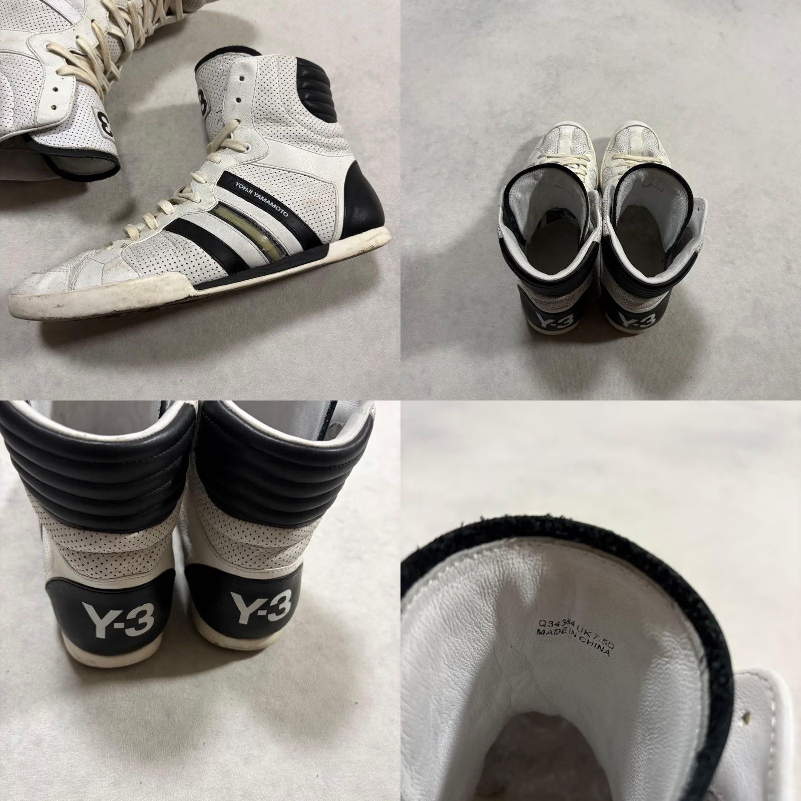 Y-3 Y-3 Sneaker Men 8.5US Collaboration Yohji Leather High Cut JPN Size US 9 / EU 42 - 8 Thumbnail