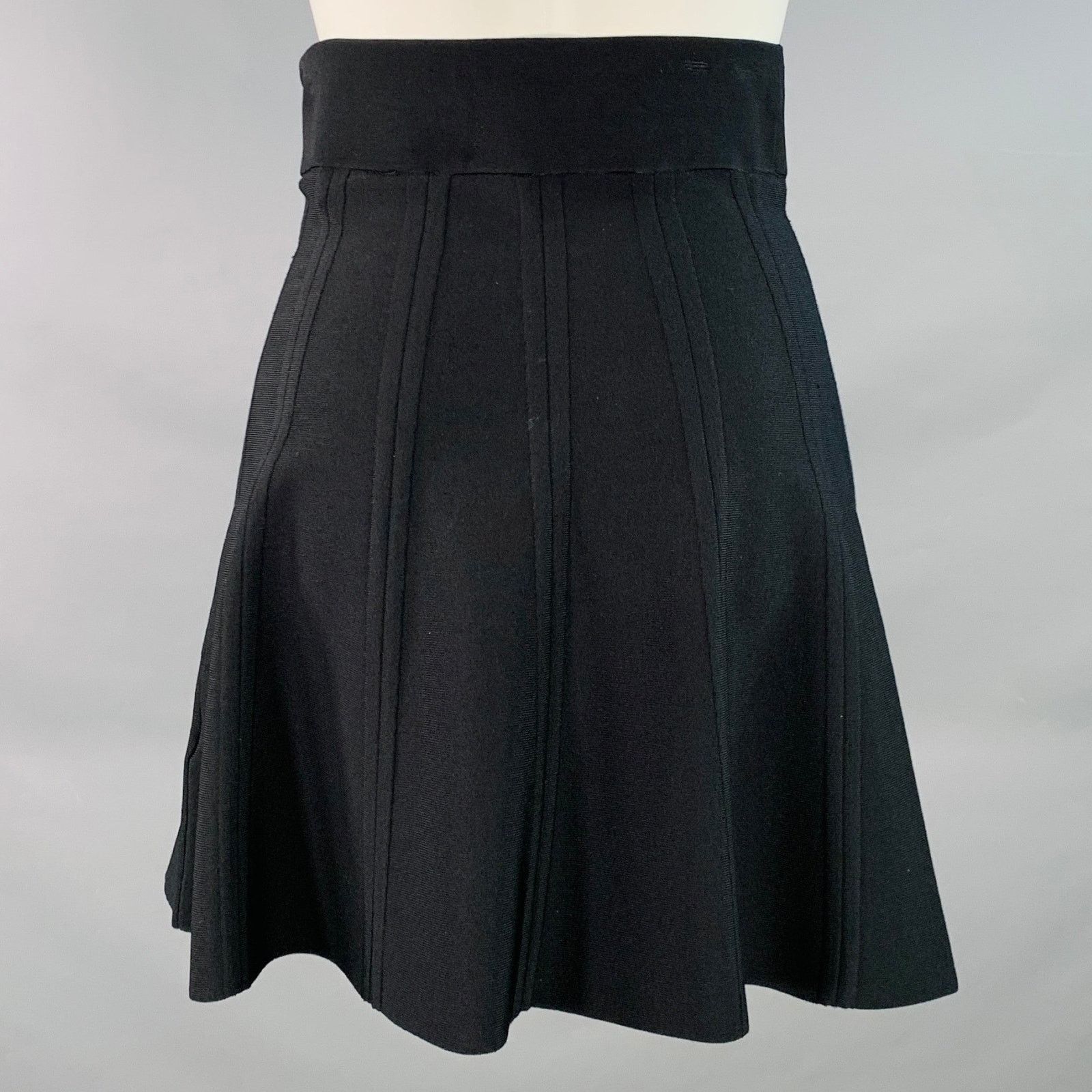 Ted Baker TED BAKER Size S Black Viscose Blend A-Line Above Knee Skirt Size 27" / US 4 / IT 40 - 2 Thumbnail