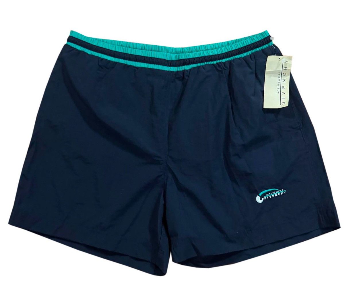 Givenchy Vintage Givenchy Navy / Green Swim Trunks (Size XL) NWT Size US 38 / EU 54 - 1 Thumbnail