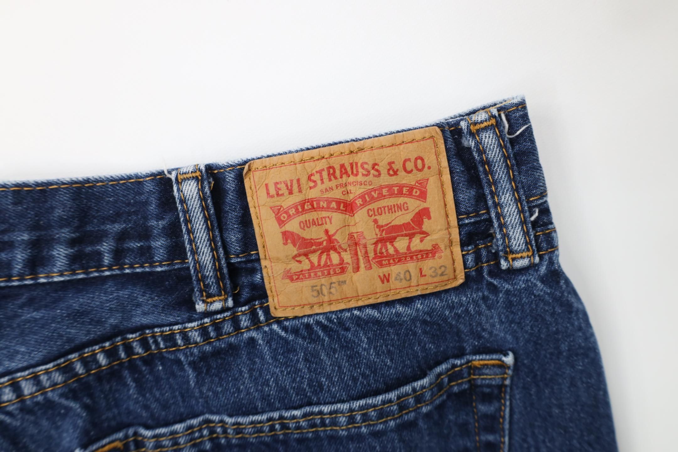 Levi's Vintage Y2K Levis 505 Fit Straight Leg Denim Jeans Blue Size US 40 / EU 56 - 14 Thumbnail