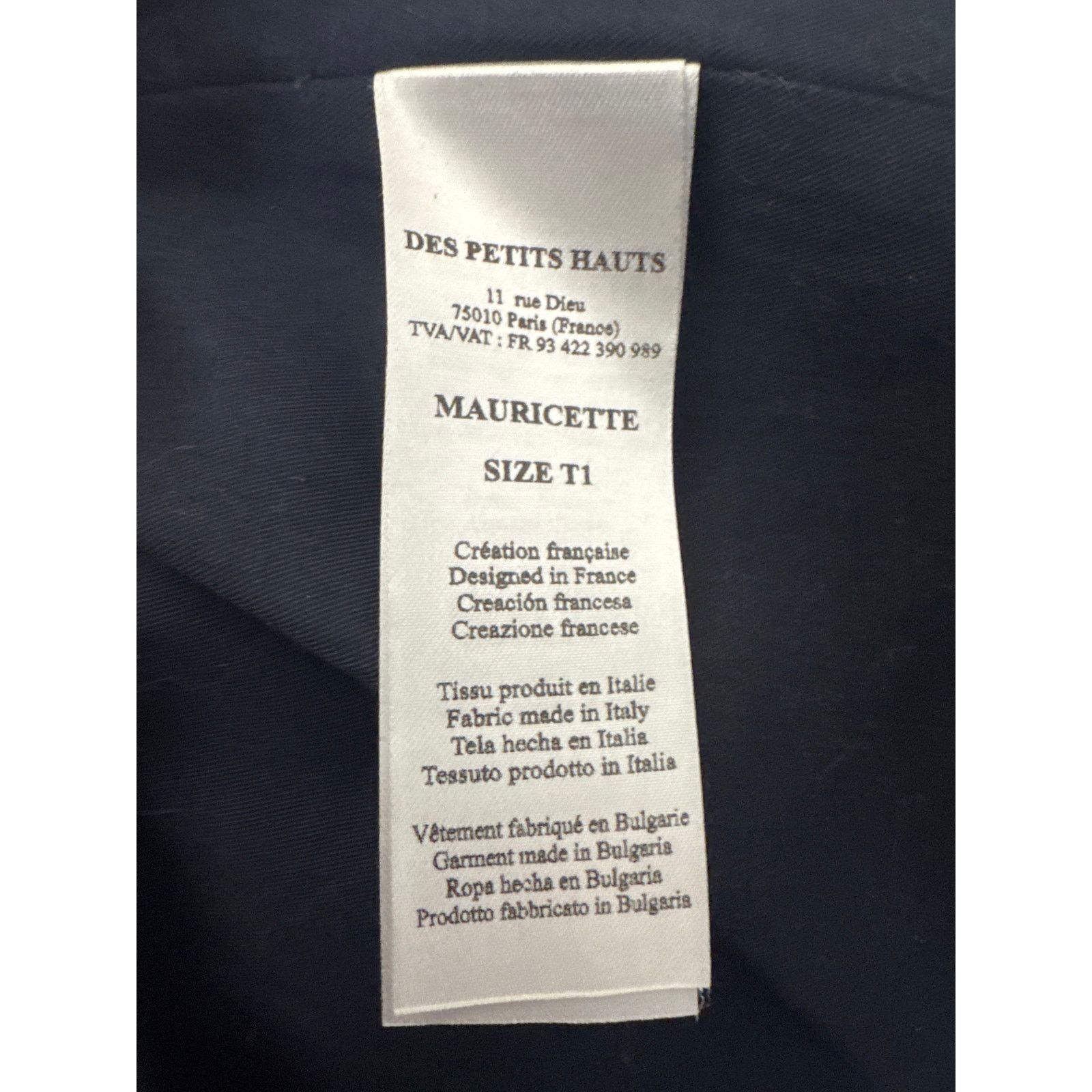 Other Des Petits Hauts MAURICETTE Stadium Coat Wool Marine Navy Size S / US 4 / IT 40 - 12 Thumbnail