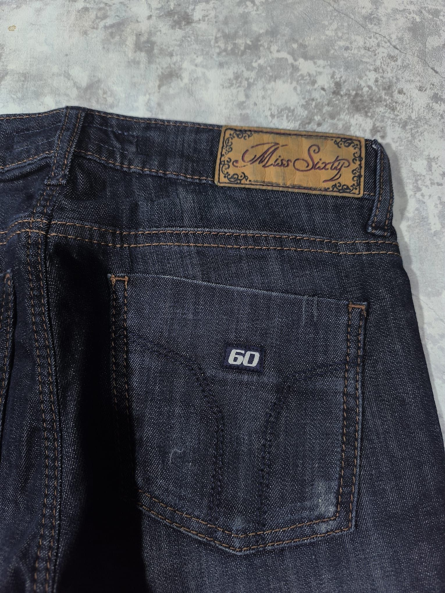Miss Sixty y2k miss sixty indigo denim jeans low rise Size 29" - 4 Thumbnail