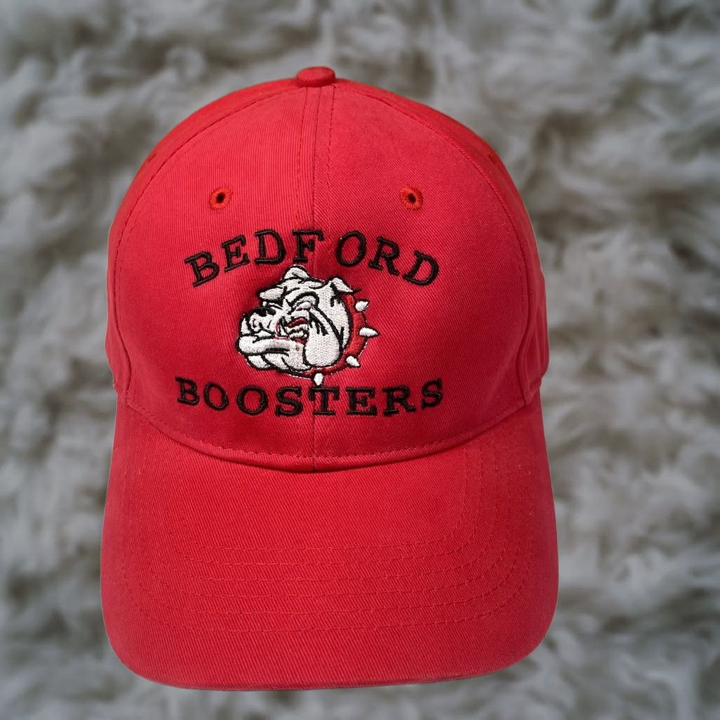 Vintage Richardson Bedford Boosters Adult Adjustable Baseball Hat Cap Red Cotton - Good Pre-Owned Condition - Size ONE SIZE - 1 Thumbnail